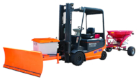 Lame de déneigement pour chariot élévateur orientable 3 positions - dimensions : L 1430 x l. 1800 x H 740 mm
